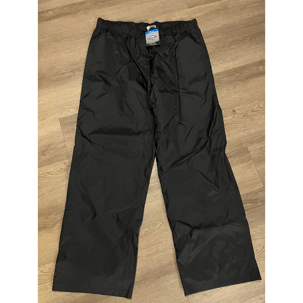 Columbia Rebel Roamer Rain Pants‎ Mens XL 32 Black Waterproof Shell XM8175-010